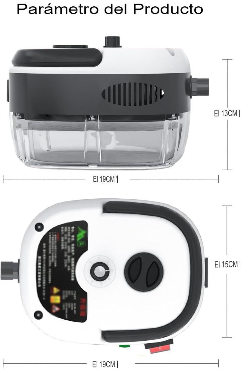 Limpiador a vapor portátil presurizado de alta temperatura de 2500 W