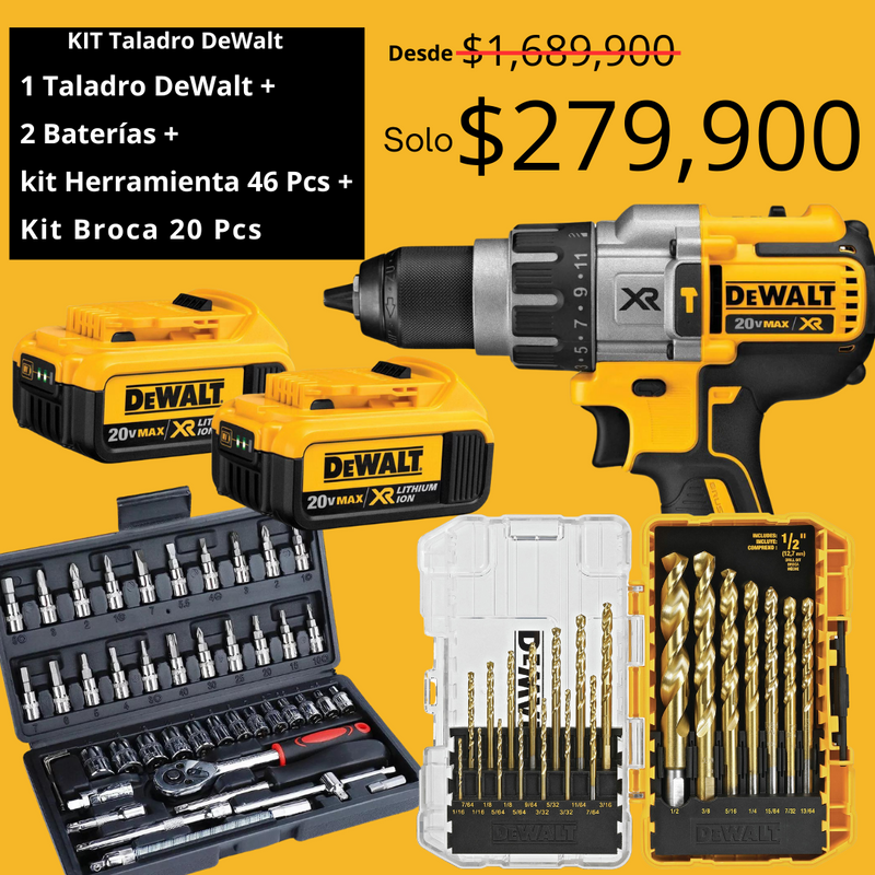 Kit Taladro DeWalt